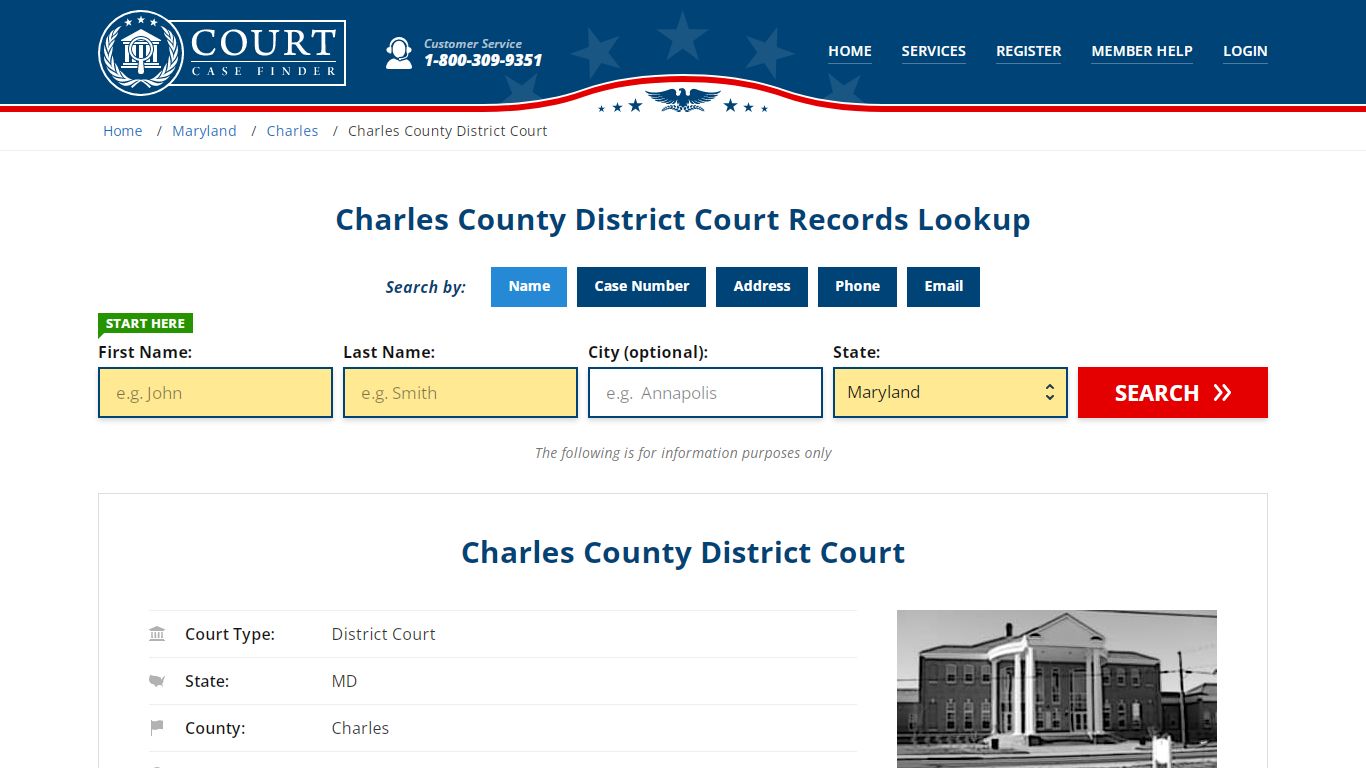 Charles County District Court Records Lookup